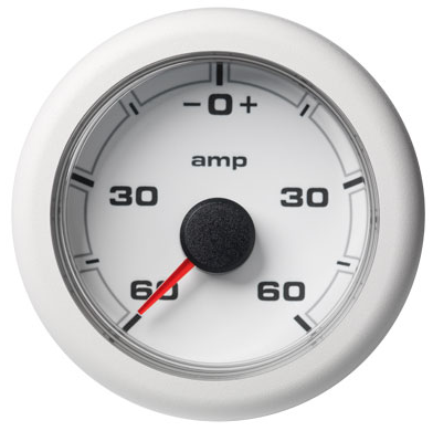 Amperemeter - 60 / + 60 A weiß