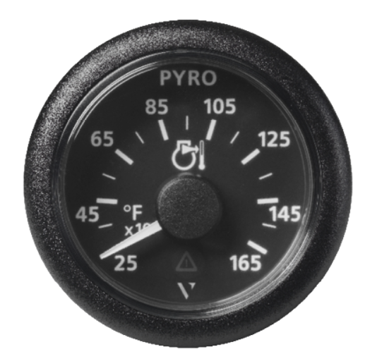 Pyrometer 1650°F/900°C schwarz (37 mV)