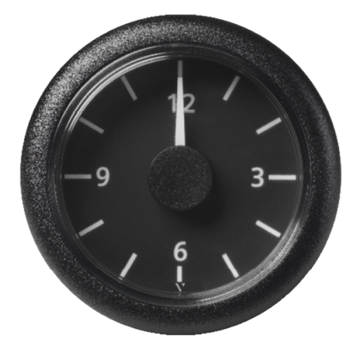 Uhr schwarz (18 - 32V)
