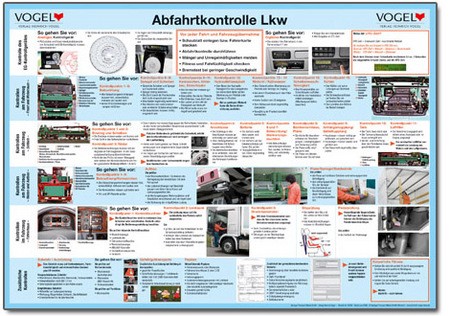 Plakat "Abfahrtkontrolle Lkw"
