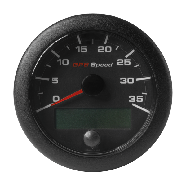 GPS-Geschwindigkeitsanzeige 0-35 Knoten / km/h / mph schwarz
